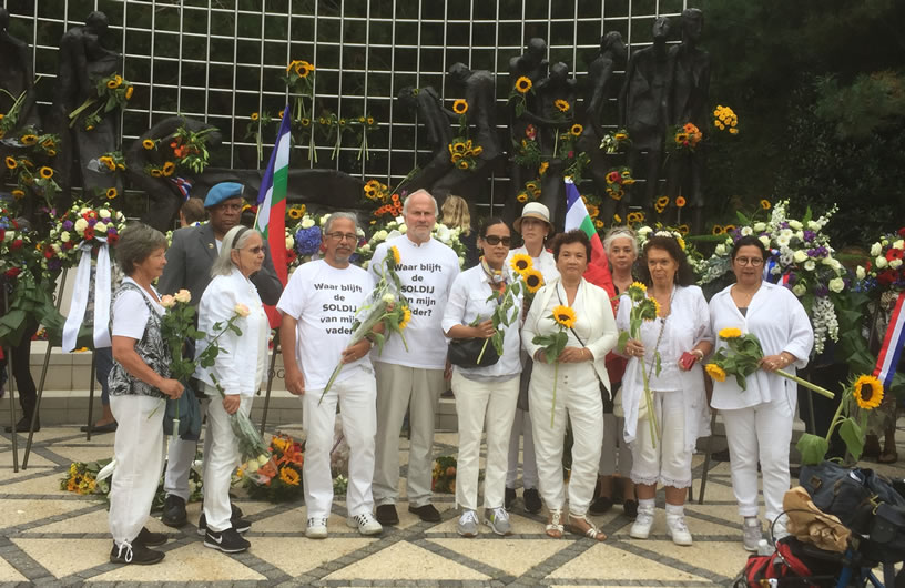 Bij het Indisch Monument, tweede generatie, 15 augustus 2018